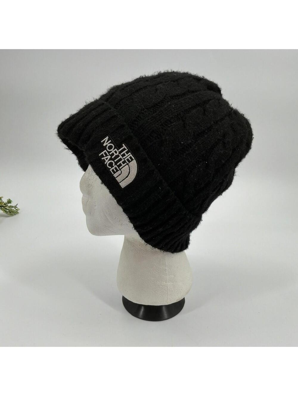 The North Face Black Knit Lined Beanie Hat OS